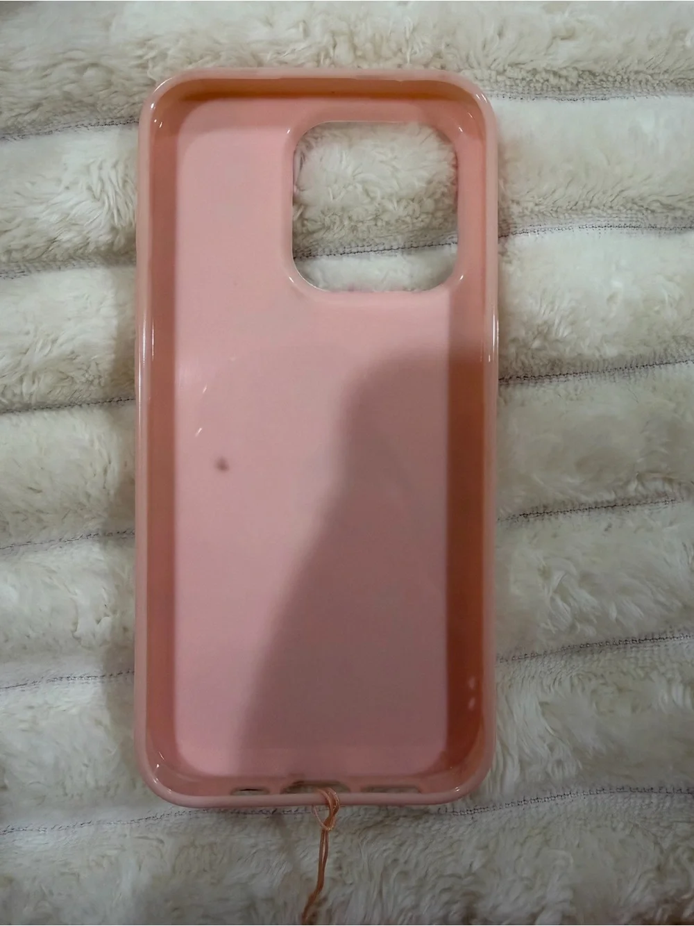 Cute pink coastal-style phone case for iPhone 15 Pro